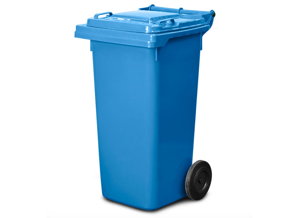 Plastic Garbage Bin Blue120 Ltr