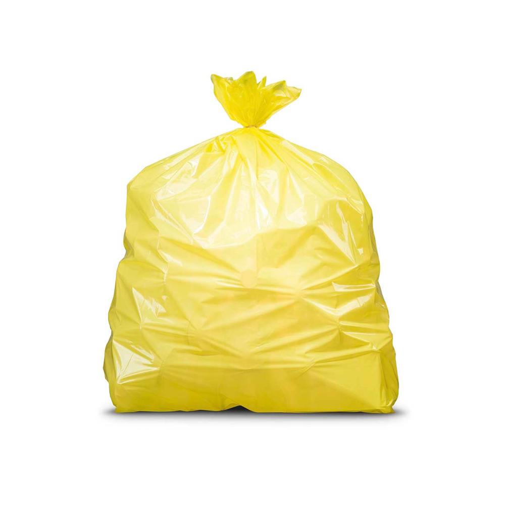 Printed Yellow Garbage Bag - 80x90 Medium