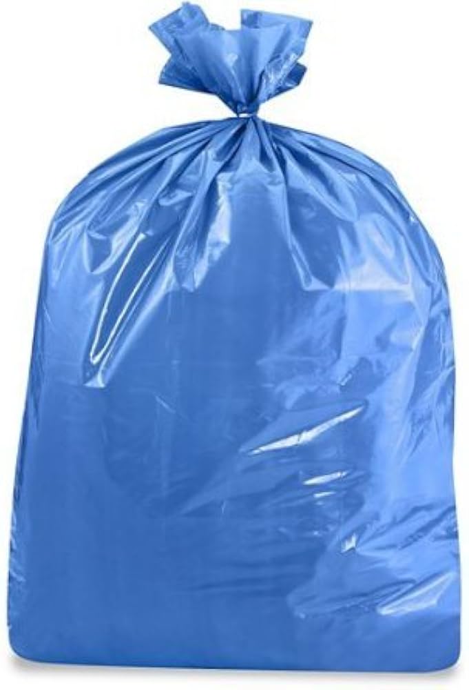Printed Blue Garbage Bag - 80X90 Medium